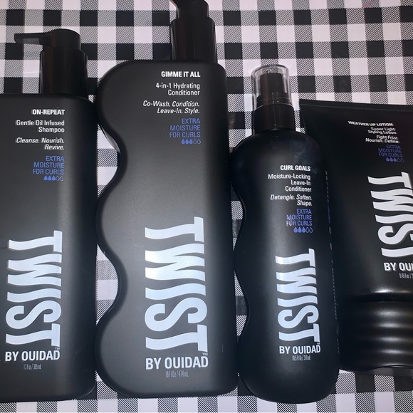 Twist By Ouidad Lot Of 4 Items: Shampoo, Conditioner, Leave-In, & Styling Lotion - Picture 3 of 4